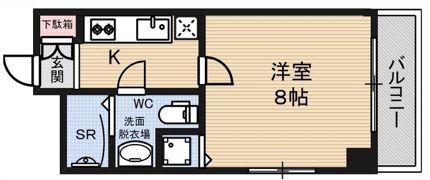 ライオンズマンション上六の間取り画像