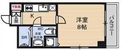 ライオンズマンション上六の間取り画像