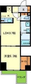 パウゼ堺筋の間取り画像