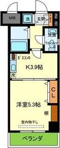 クレイドル西田辺の間取り画像
