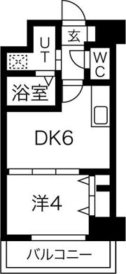 アクアプレイス天王寺EYEの間取り画像
