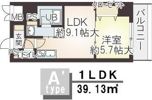 インテリジェンス御堂の間取り画像