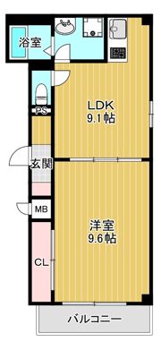 京橋オリエンタルキューブの間取り画像