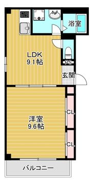 京橋オリエンタルキューブの間取り画像