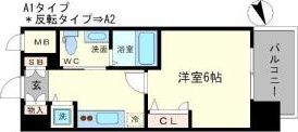 エスリード谷町六丁目の間取り画像