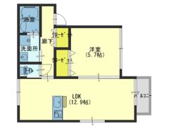 ラシーネ大今里の間取り画像
