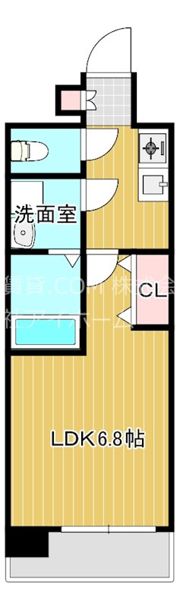 レジュールアッシュ玉造の間取り画像