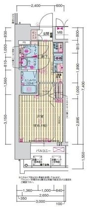 プレサンス緑橋ソレアスの間取り画像