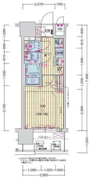 プレサンス緑橋ソレアスの間取り画像