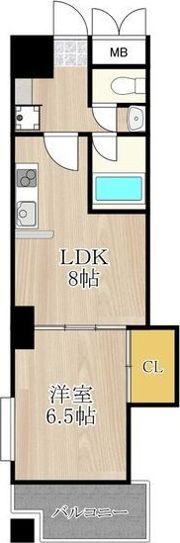 CITY SPIRE上町台の間取り画像