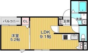 Kvell Garden 春日の間取り画像