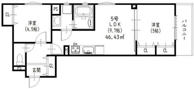 クリエオーレ豊島南の間取り画像