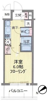 プレサンス上町台東平の間取り画像