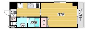 インベスト北梅田の間取り画像