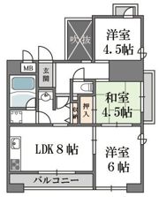 トータス西天満の間取り画像