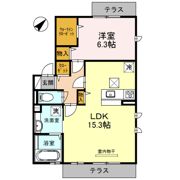 セジュールコートあべのSRの間取り画像