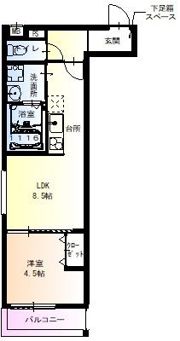 フジパレス長居公園の間取り画像