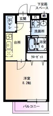 フジパレス中加賀屋III番館の間取り画像