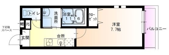 フジパレス長原駅西V番館の間取り画像