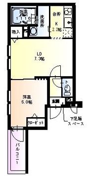 フジパレス西脇I番館の間取り画像