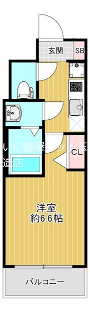 スワンズシティ大阪クレアストの間取り画像