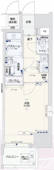 ピアグレース上本町の間取り画像