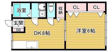 栄コーポの間取り画像