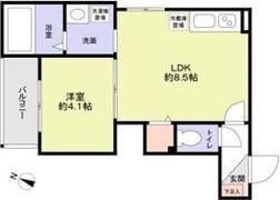 ヴェルメゾン新大阪の間取り画像