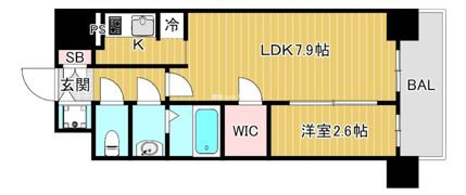 セレーノ南森町の間取り画像
