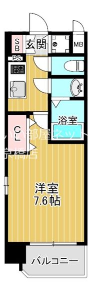 クリスタルグランツ東天満の間取り画像