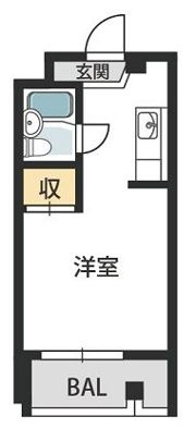 シャルム北梅田の間取り画像