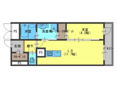 LaLuce長堀通の間取り画像