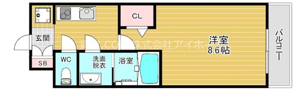 ディクス大阪城EASTレジデンスの間取り画像