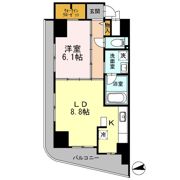 カスタリアタワー肥後橋の間取り画像