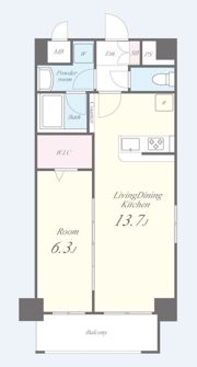 プラシード新町の間取り画像