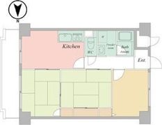 ISM大阪城公園(旧城東グリーンマンション)の間取り画像