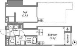 ハーモニーテラス墨江の間取り画像