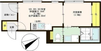 ハーモニーテラス千舟IIの間取り画像