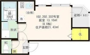 ハーモニーテラス淡路IIの間取り画像