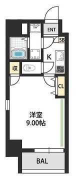 プレミエール西田辺の間取り画像