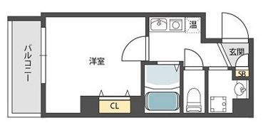 MiYo87天下茶屋の間取り画像
