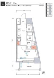エストゥルースプラス大阪福島の間取り画像