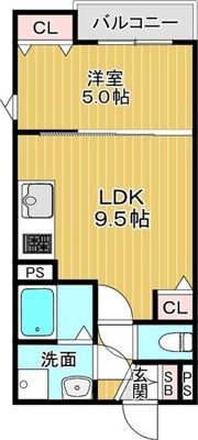 クレアール茨木の間取り画像