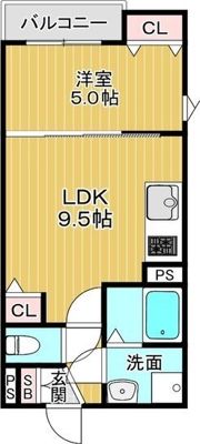 クレアール茨木の間取り画像