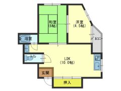 コーポウエスト神路の間取り画像