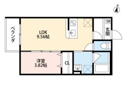 LA SOIE（ラ ソワ）の間取り画像