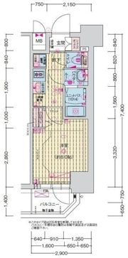 プレサンス新深江ディレットの間取り画像