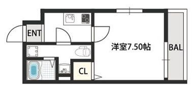 ドゥエリング千林商店街の間取り画像