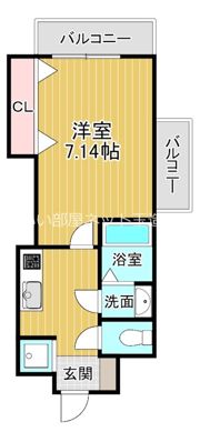Luxe布施駅前の間取り画像