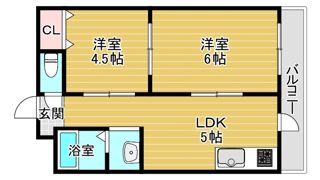 ニューハイツ川端の間取り画像